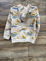 NEW Cat & Jack Tie-Dye Full Zip Hoodie White sz 5T