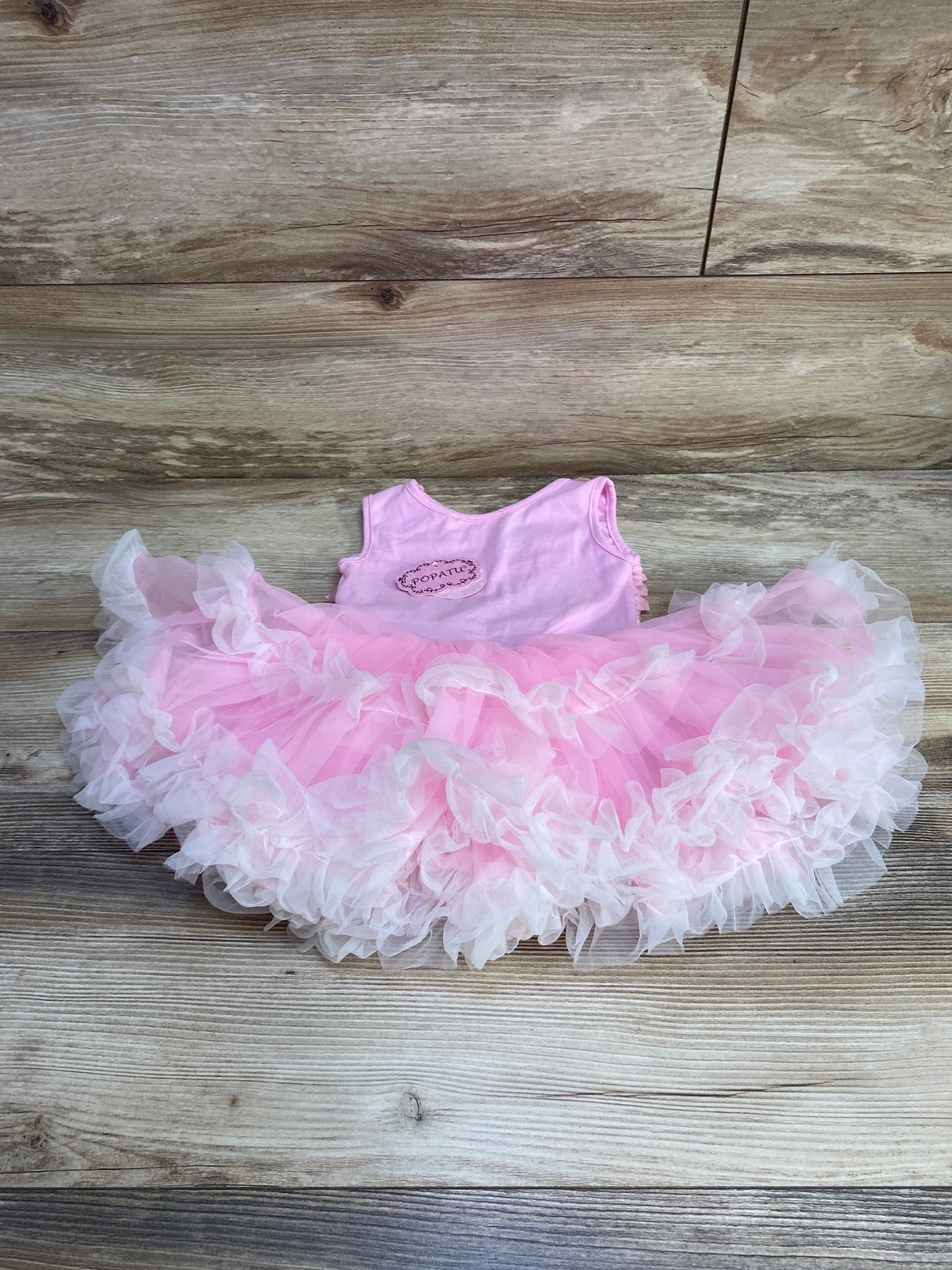 NEW Popatu Floral Tutu Bodysuit Dress Pink sz 24m