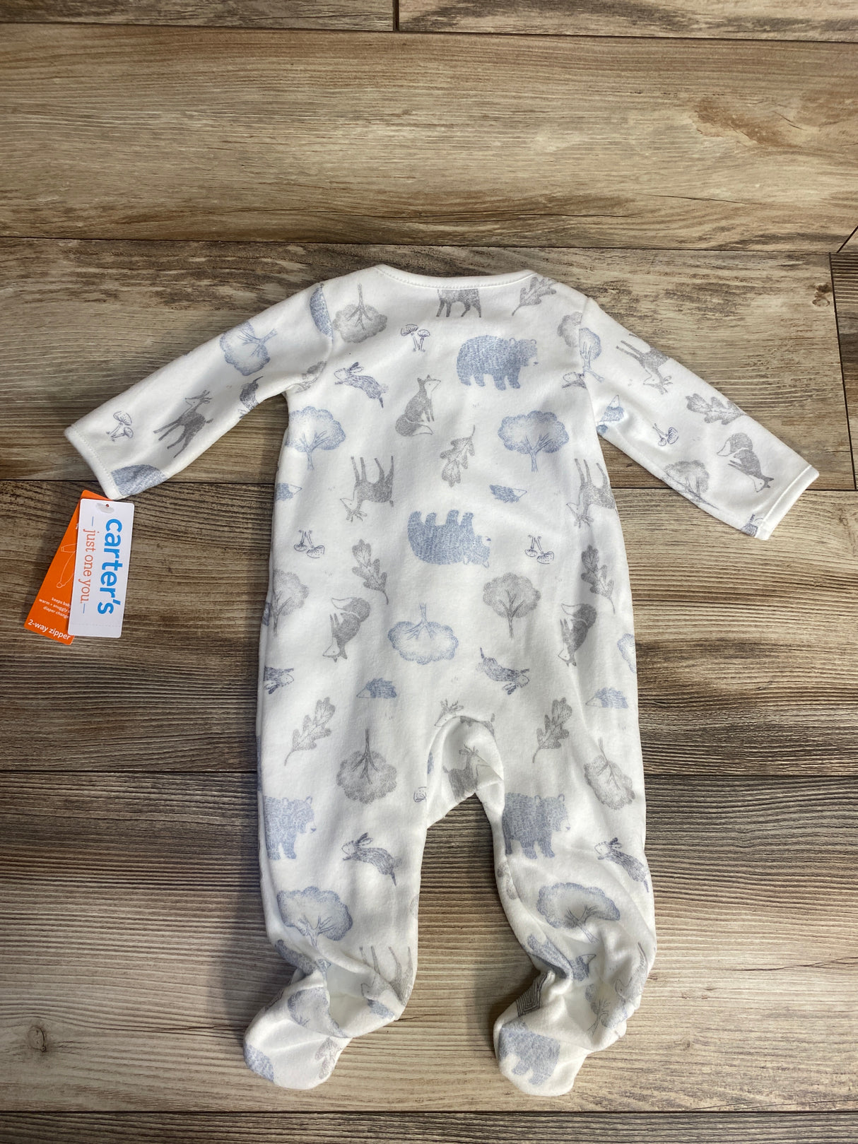 Just One You Nature Blanket Sleeper White sz 3m