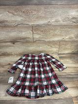 NEW Family Pjs Plaid Nightgown White sz 2T