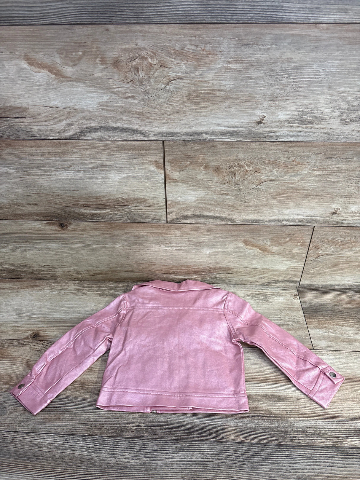 Blueberi Boulevard PU Leather Jacket Pink sz 3T