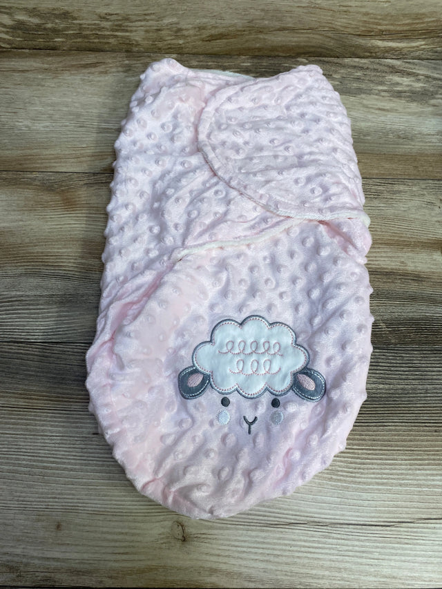 Duck Duck Goose Minky Dot Swaddle Wrap Pink sz 0-3m - Me n Mommy To Be