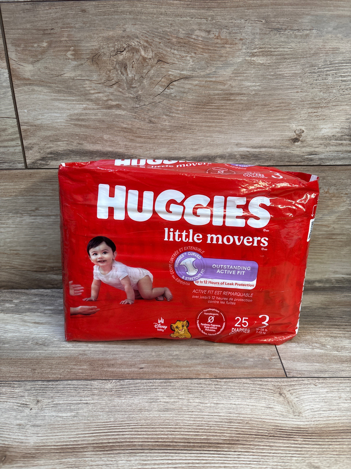 NEW Huggies Little Movers Diapers Size 3 25ct