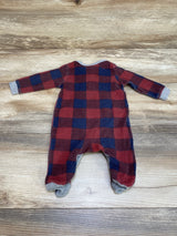 7 For All Mankind Plaid Footed Coverall Red sz 0-3m