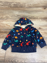 Shein Sherpa Lined Waterproof Jacket Navy sz 12-18m