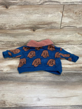 The Pepper Dog Print Button Up Cardigan Blue sz 12m