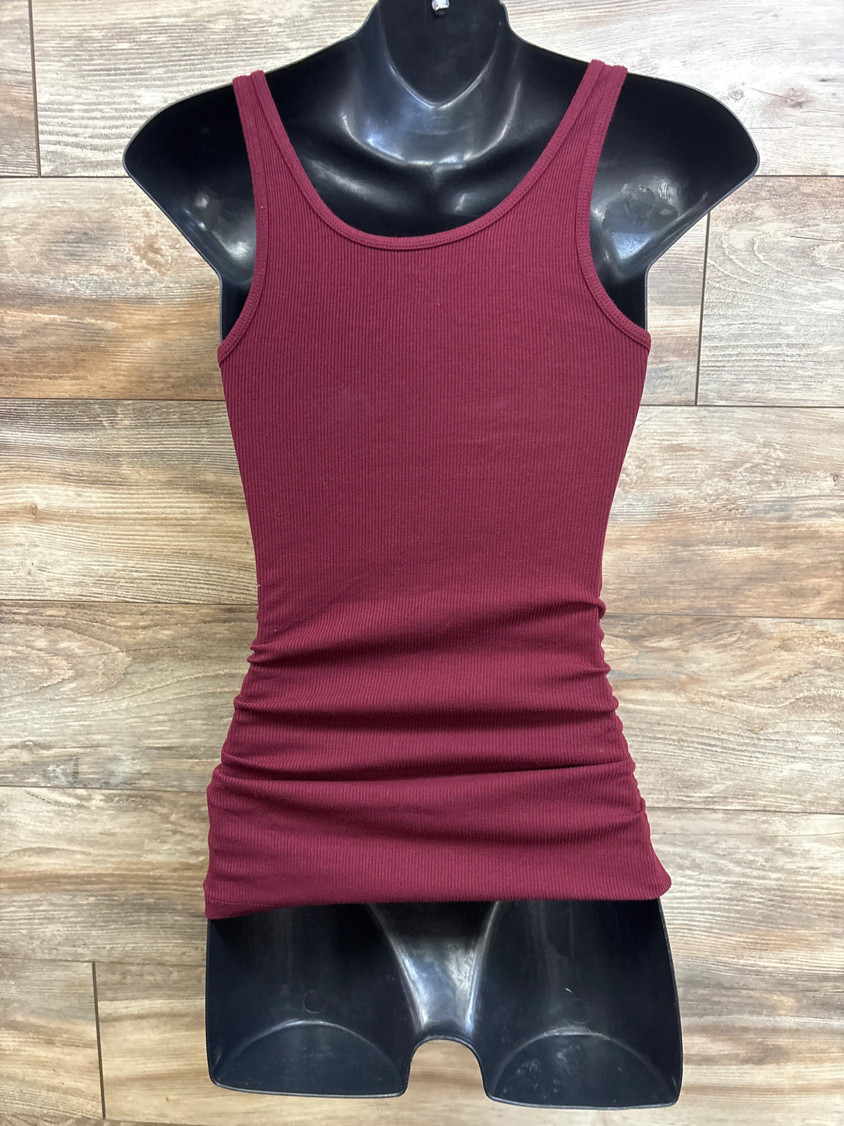 Old Navy Maternity Ribbed Tank Top Maroon sz XS