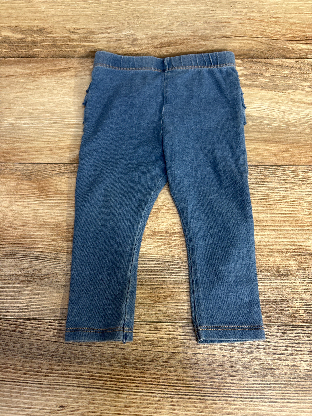 Cat & Jack Pull On Ruffle Leggings Blue sz 6-9m