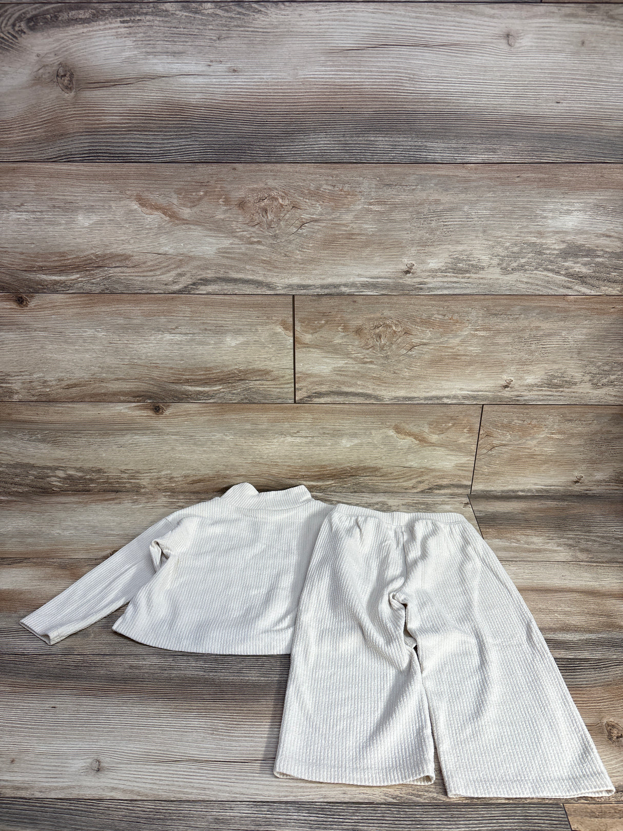 Old Navy 2pc Ribbed Turtle Neck & Bottoms Set Ivory sz 3T