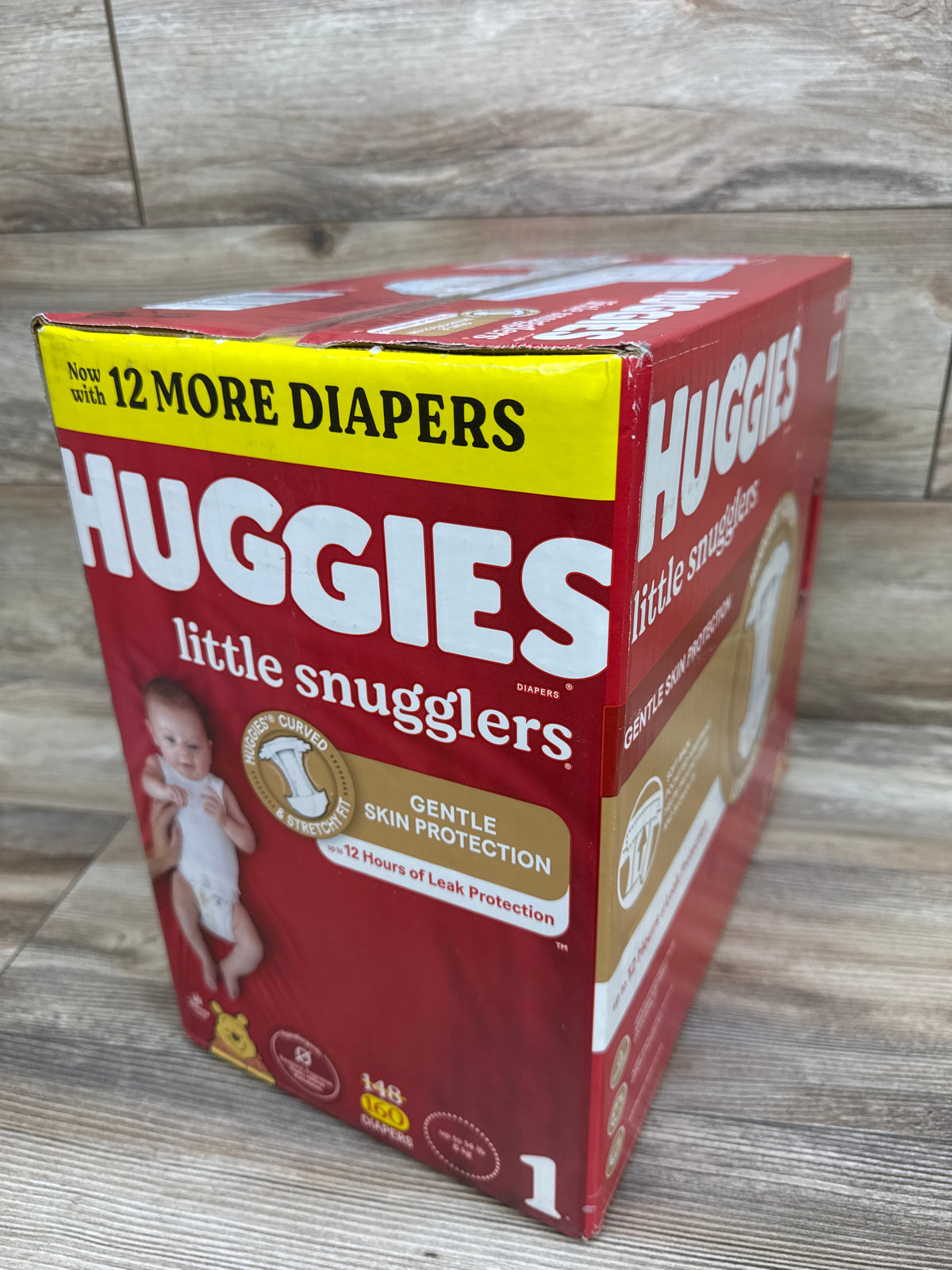 NEW Huggies Little Snugglers Diapers Size 1 160ct