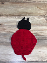 Photo Prop Crochet Ladybug Costume Red sz Newborn
