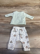 Disney Baby 2pc Welcome Little Deer Shirt & Pants Set Sage sz Preemie
