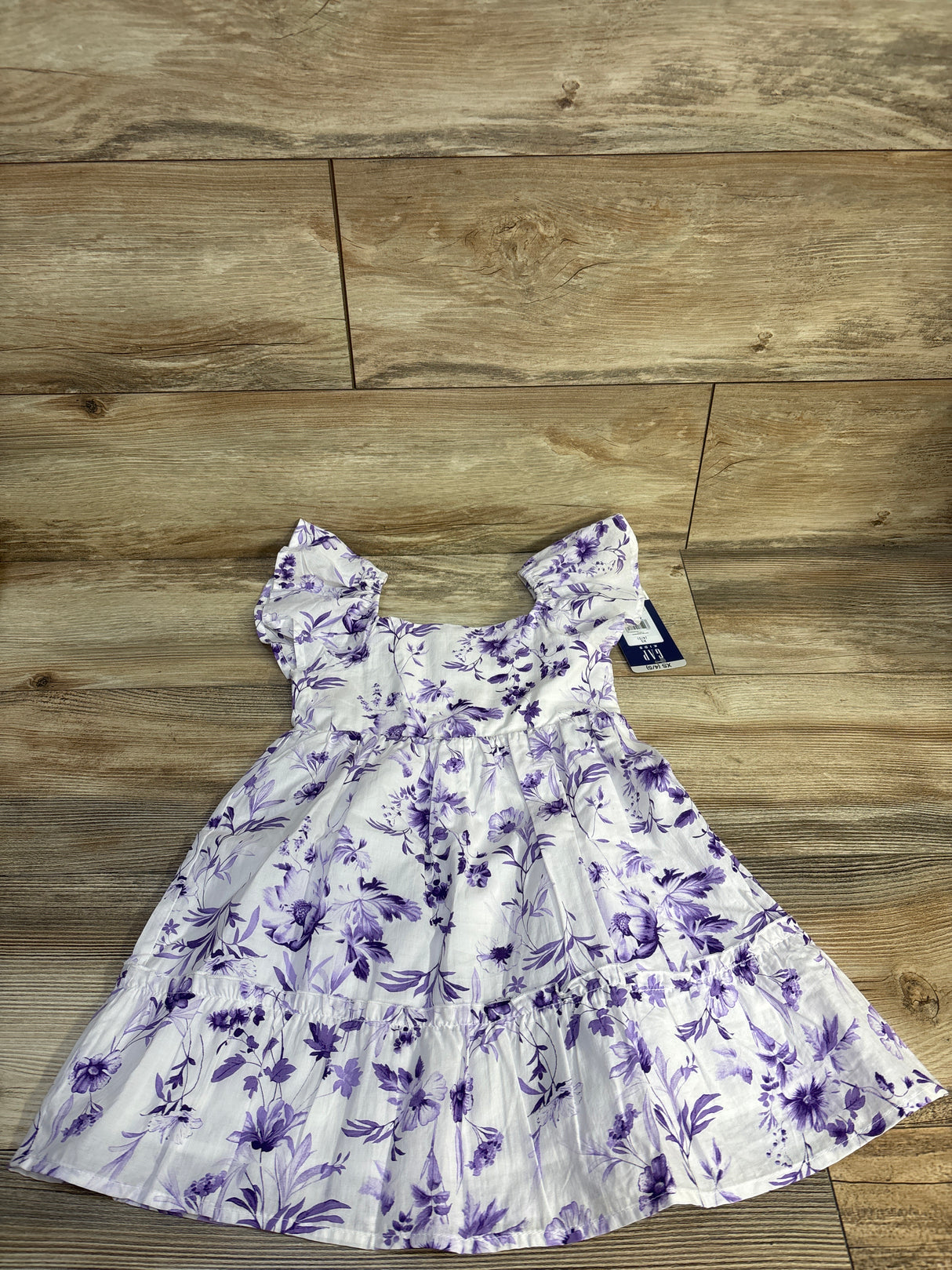 NEW Gap Kids Floral Cotton Sundress White sz 4/5T
