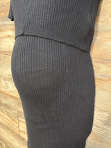 Seraphine 2 in 1 Maternity Dress & Detachable Nursing Top Black sz Small