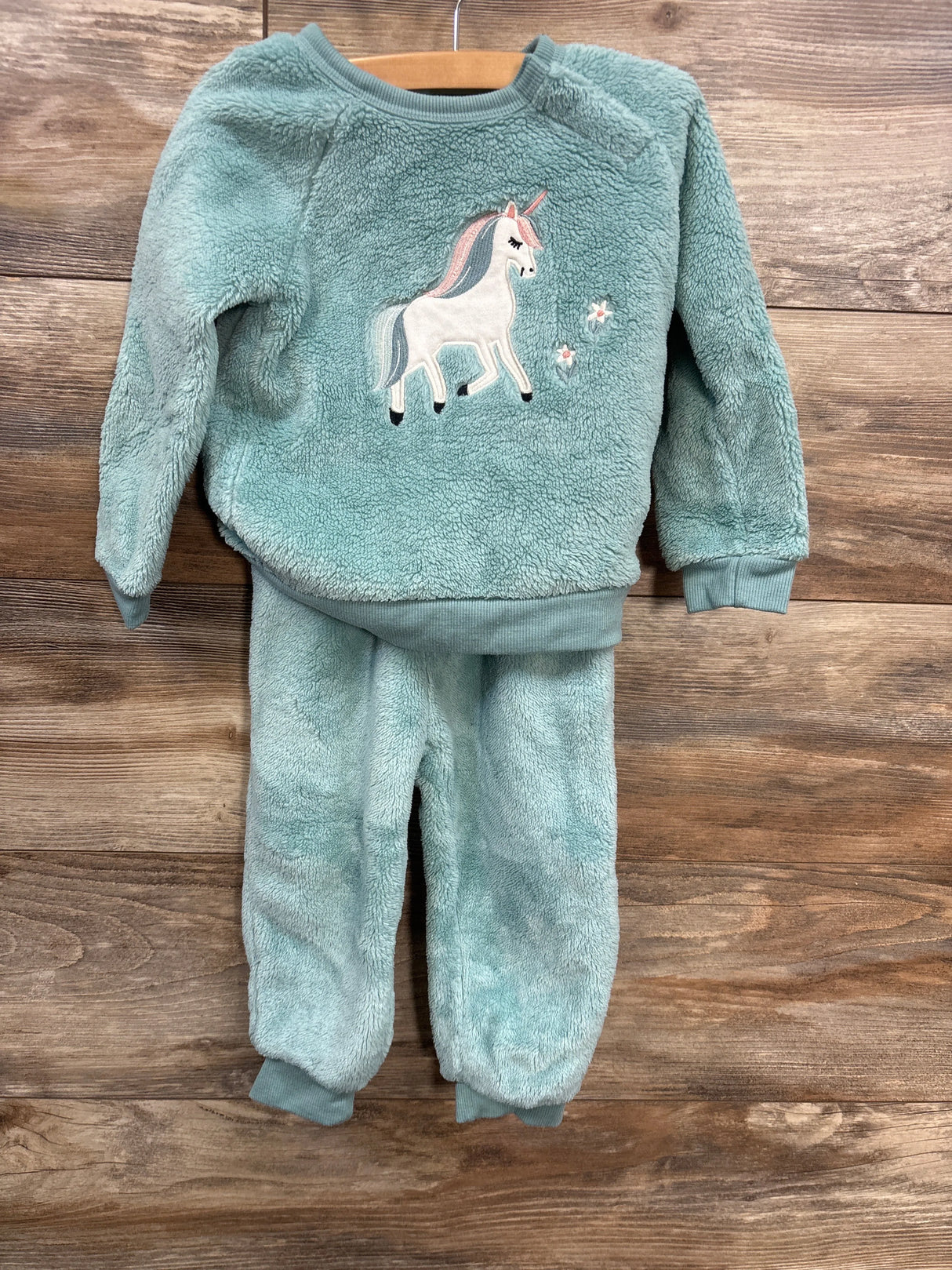 Pekkle 2pc Plush Unicorn Set Teal sz 24m