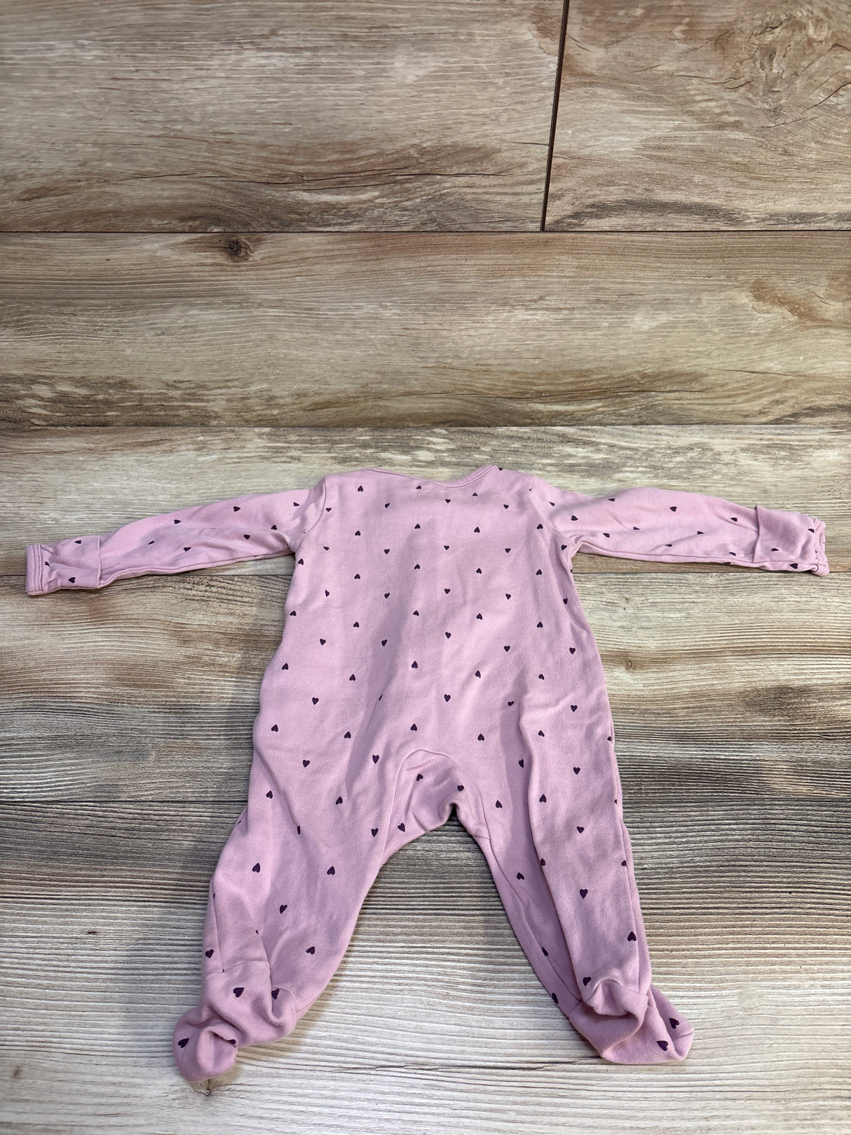 Simple Joys Heart Print Sleeper Pink sz 0-3m