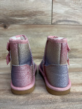 Krabor Glitter Faux Fur Winter Boots Pink sz 8c