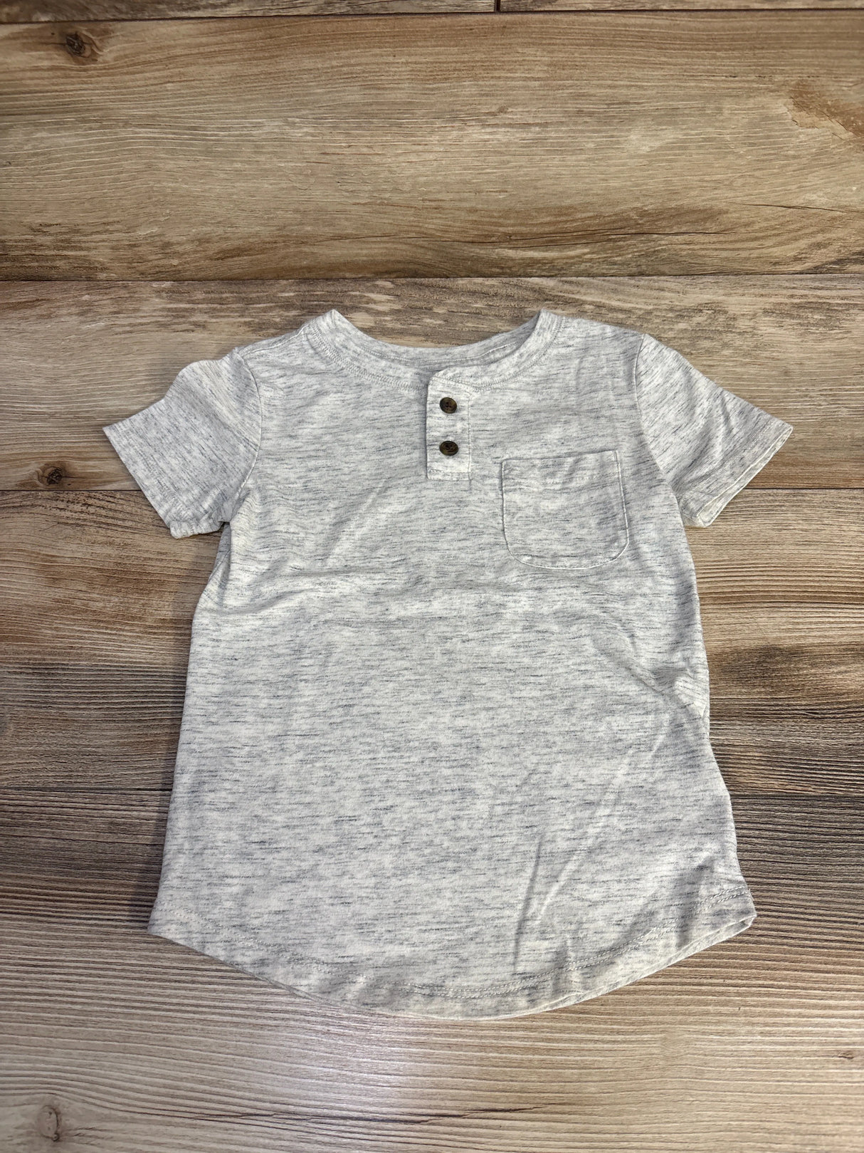 Cat & Jack Pocket Henley Grey sz 4T