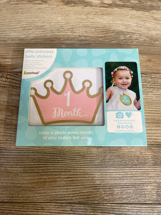 NEW Pearhead Little Princess Belly Stickers - Me n Mommy To Be