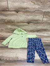 Carter's 2pc Hooded Thermal Shirt & Leggings Green sz 18m