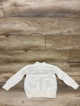 NEW Gymboree Fair Isle Quarter-Zip Holiday Sweater White sz 4T