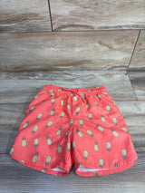 Just One You Pineapple Swim Trunks Orange sz 5T