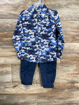 Alex & Jack 2pc Button Up Shirt & Pants Blue sz 4T