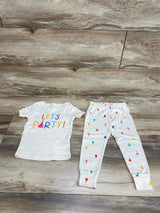 NEW Old Navy 2pc Let's Party! Pajama Set Cream sz 18-24m