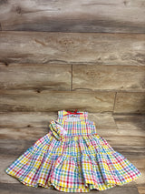 NEW Bonnie Jean 2pc Strawberry Seersucker Dress & Headband White sz 4T