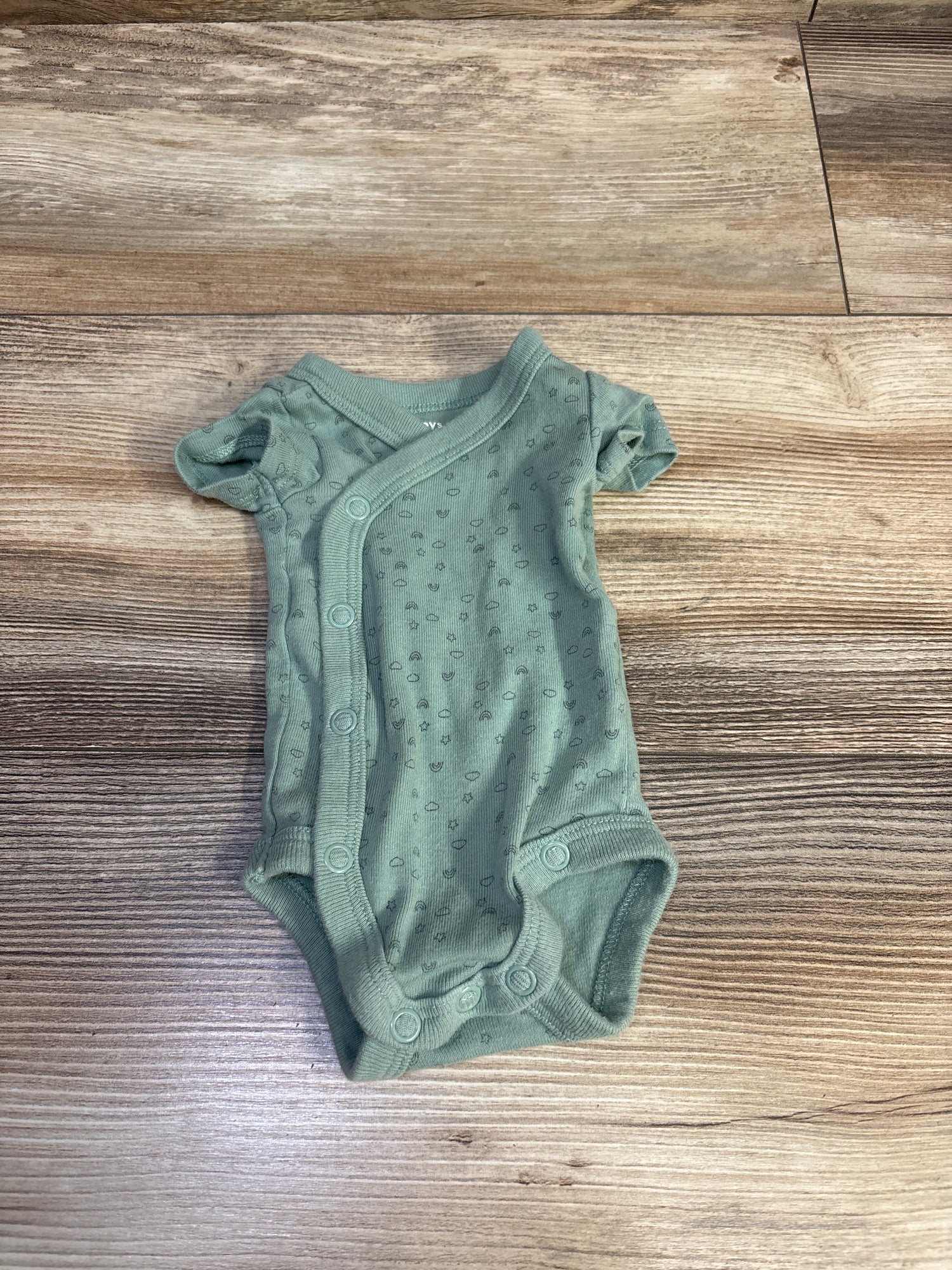 Simple Joys Kimono Bodysuit Green sz Preemie