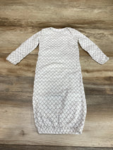 Simple Joys Giraffe Print Gown White sz 0-3m