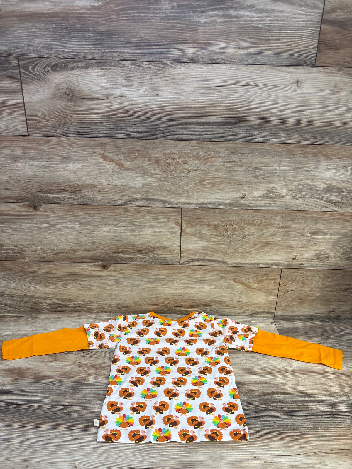 NEW Little Bird Super Thankful Layered Sleeve Shirt White sz 4-5T