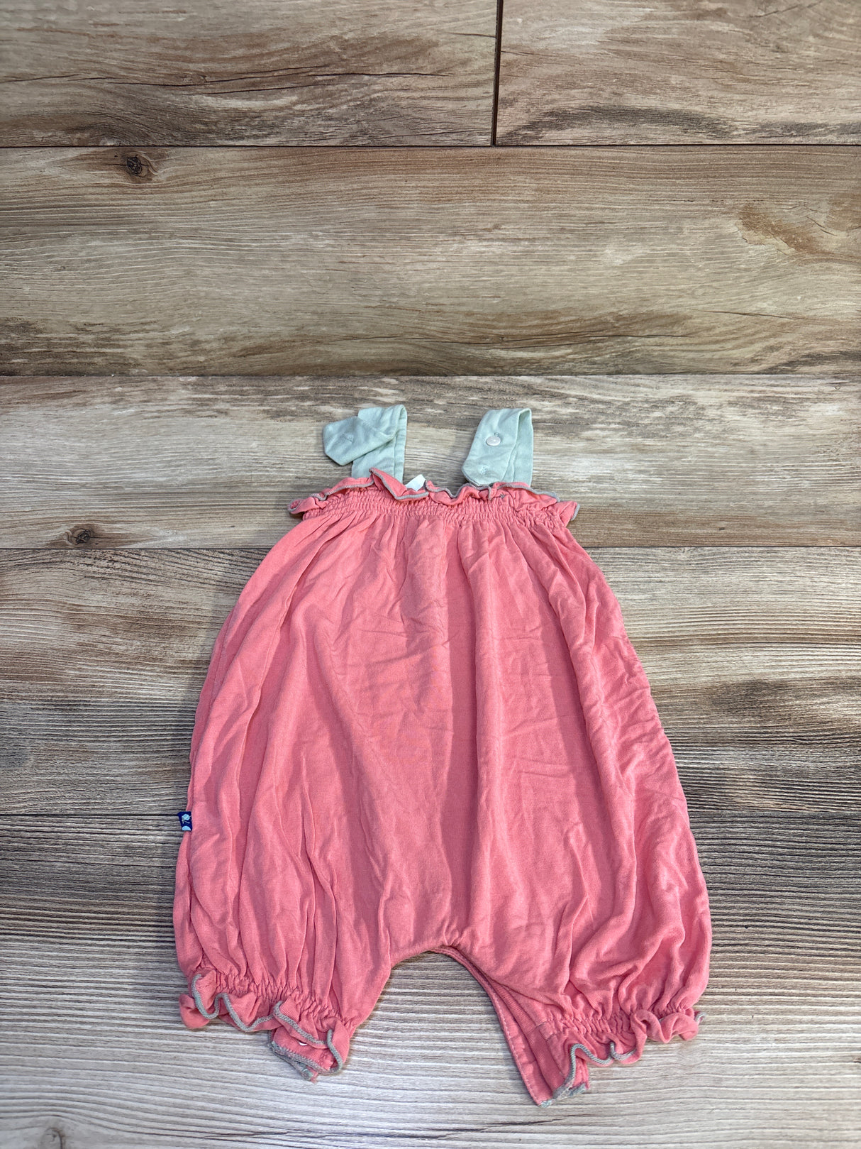 KicKee Pants Babmoo Shortie Romper Pink sz 12-18m