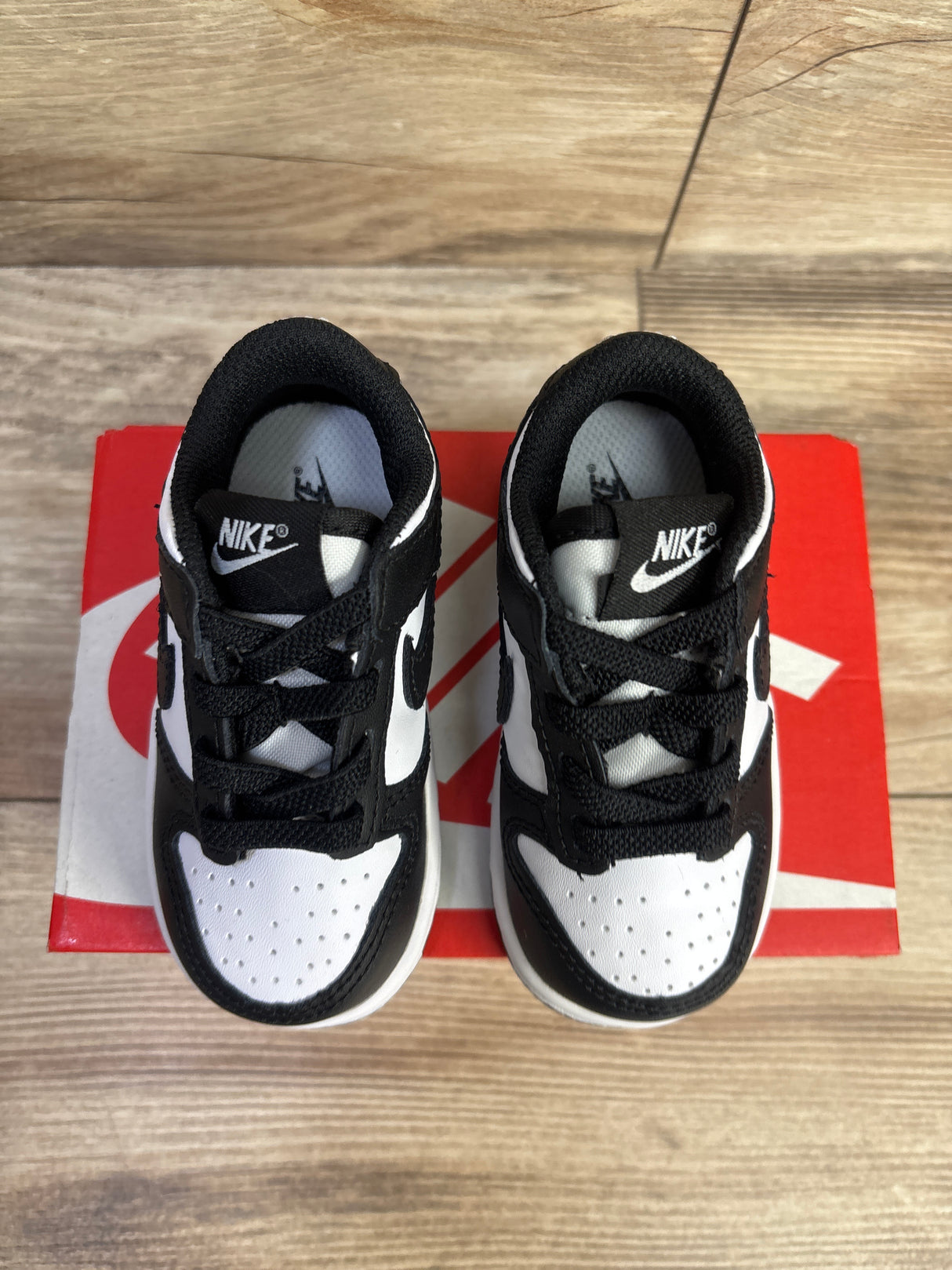 Nike Dunk Low TD 'Black White' Sneakers sz 5c
