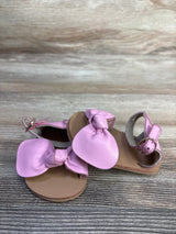 Janie & Jack Leather Bow Sandals Pink sz 3c