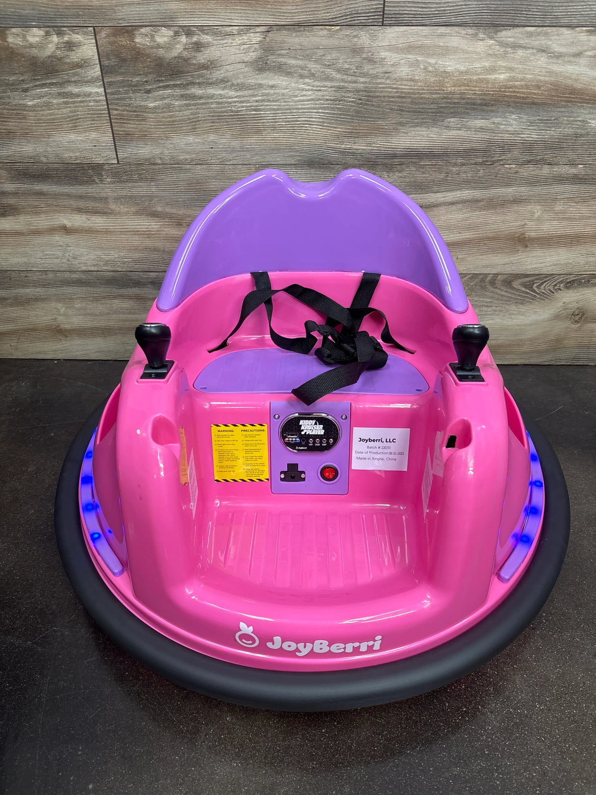 NEW JoyBerri Kiddy Kruiser 6V Bumper Car, Pink