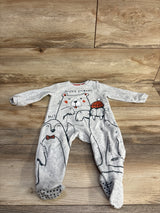 Boboli Artic Friends Terry Cloth Coverall Grey sz 9m
