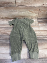 Oliver & rain Terry Cloth Jumpsuit Green sz 12m