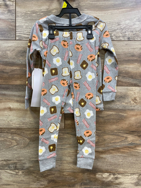 NEW Wonder Nation 2pc Breakfast Pajama Set Grey sz 3T - Me n Mommy To Be