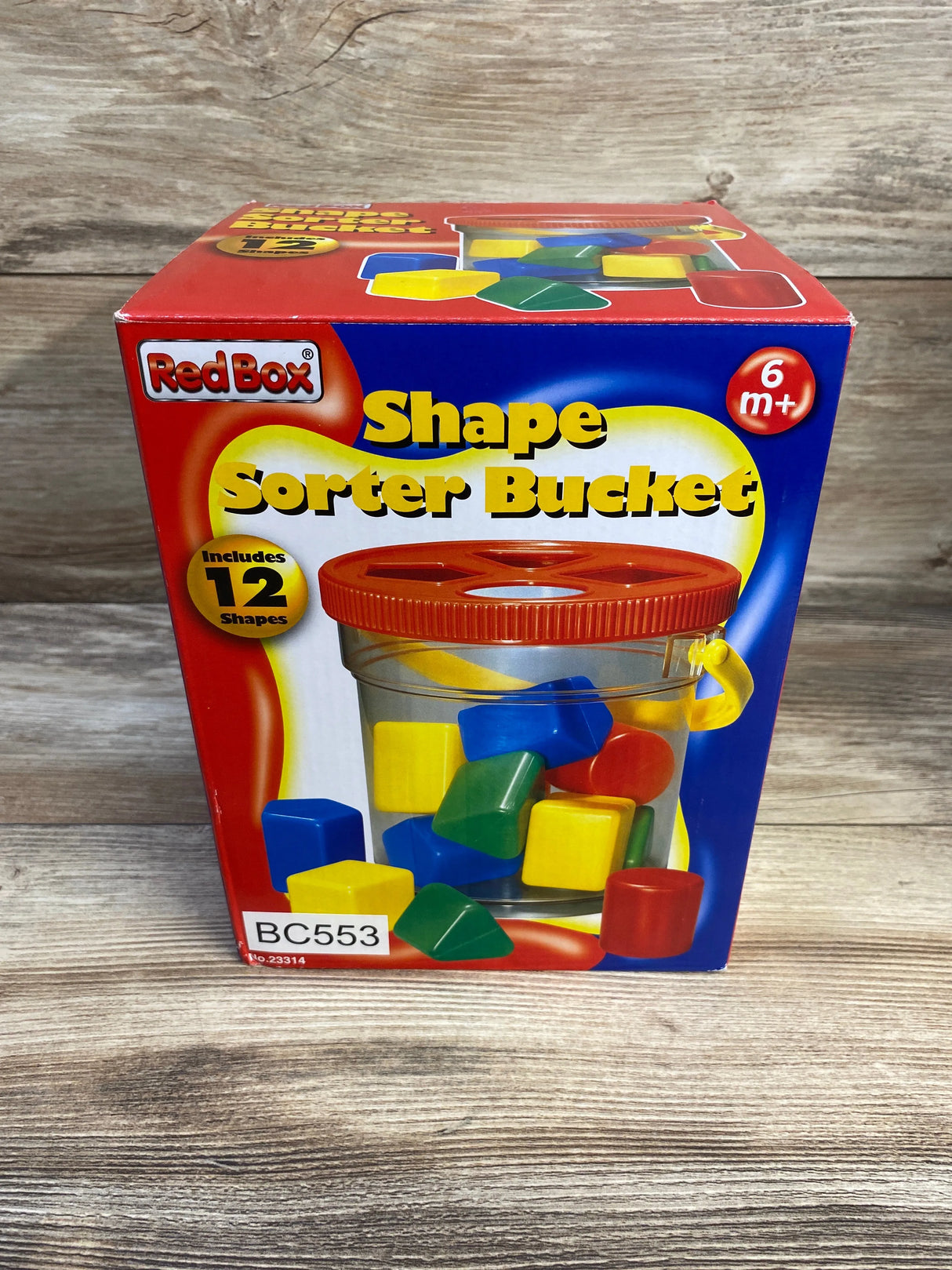 Red Box Shape Sorting Bucket