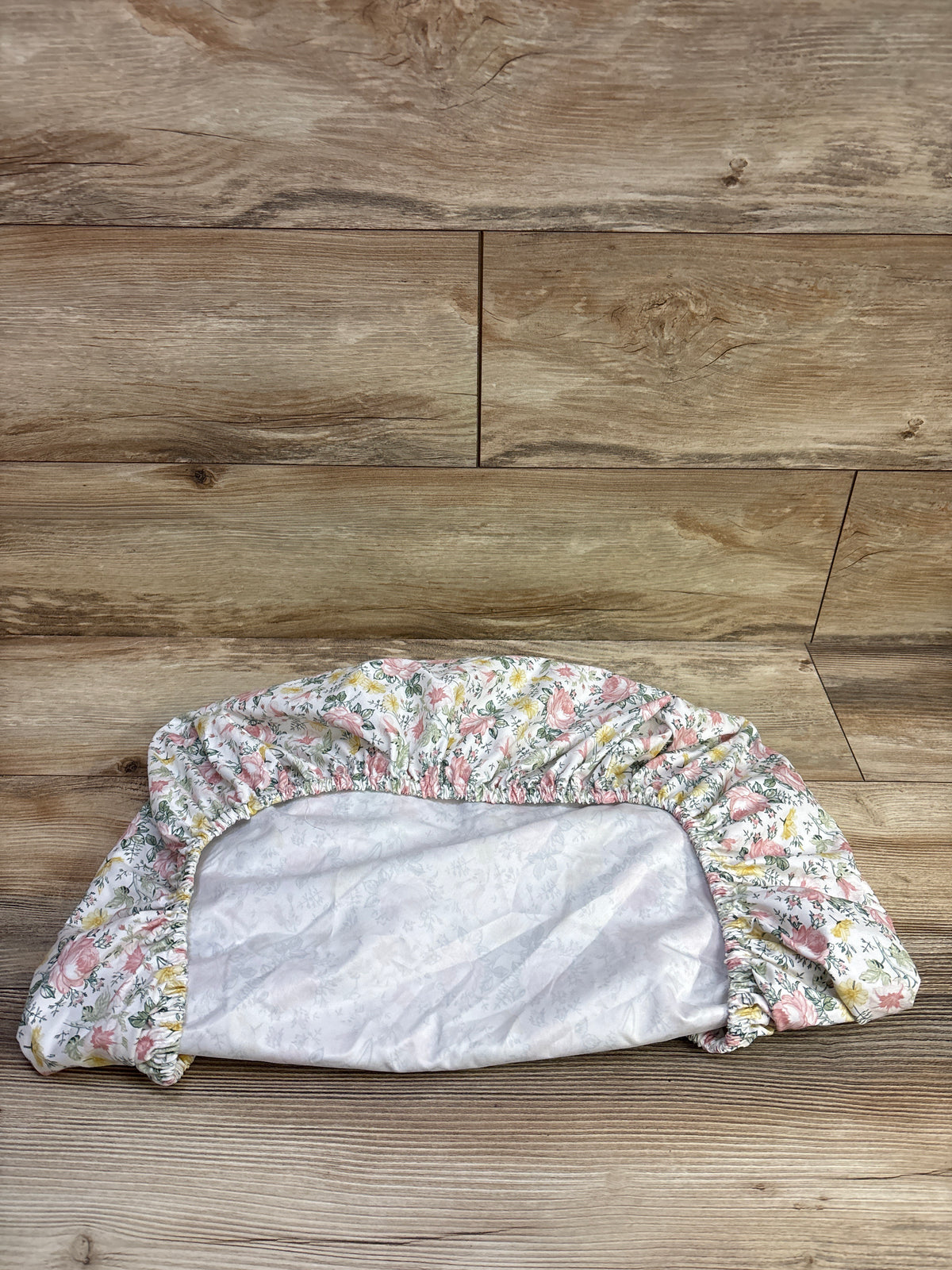 Parent's Choice Fitted Waterproof Bassinet Sheet Floral White ~ 24x34''