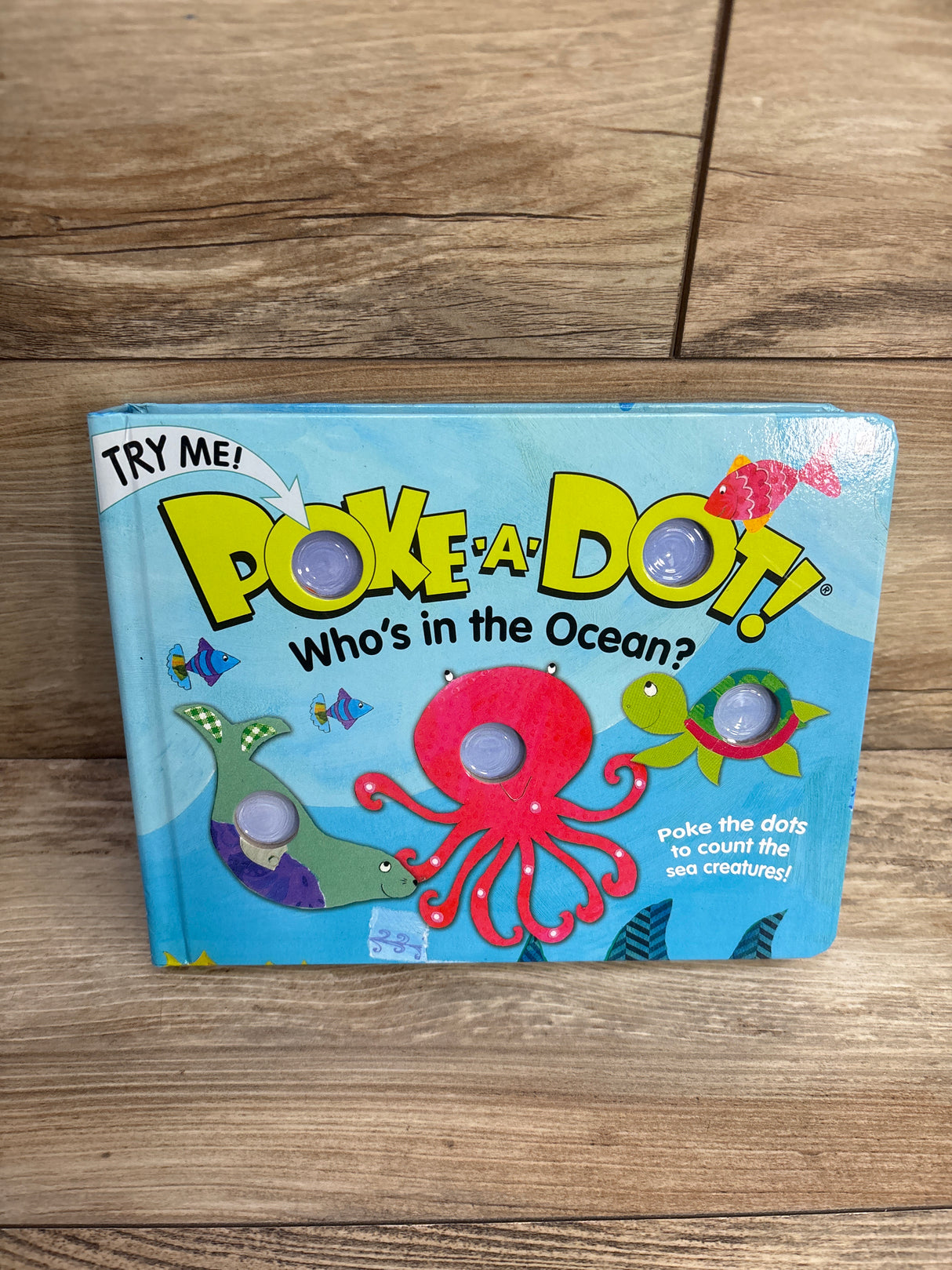 Melissa & Doug Poke-a-Dot: Who's in the Ocean? Board Book