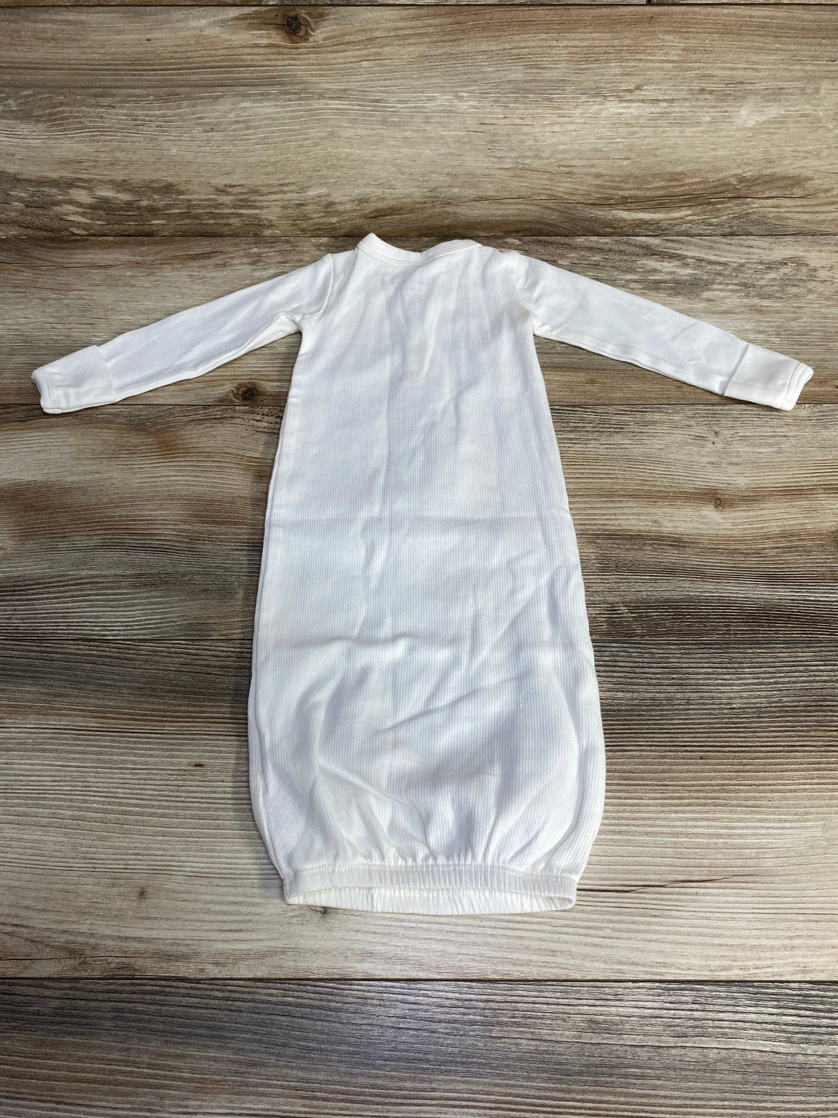 Little Planet Ribbed Gown White sz Newborn
