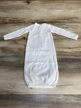 Little Planet Ribbed Gown White sz Newborn