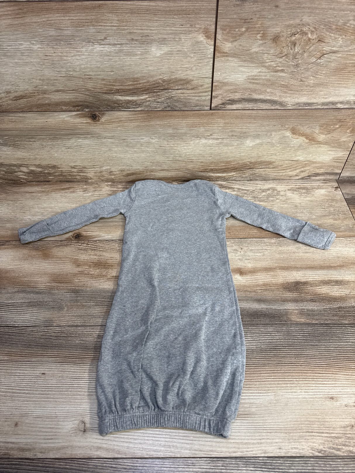 Burts Bees Baby Sleeper Gown Grey sz One Size