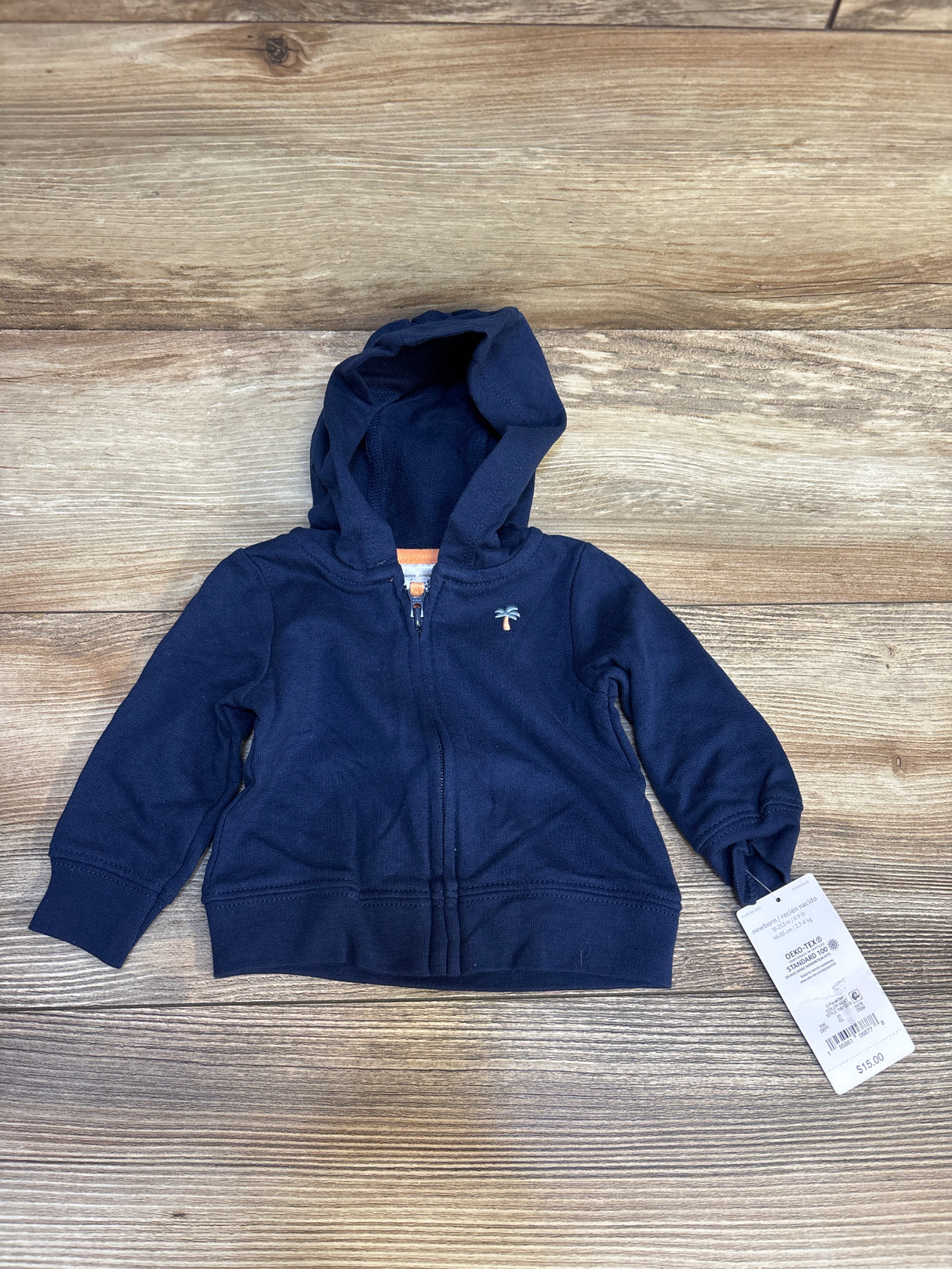 NEW Just One You Palm Tree Full Zip Jacket Navy sz Newborn