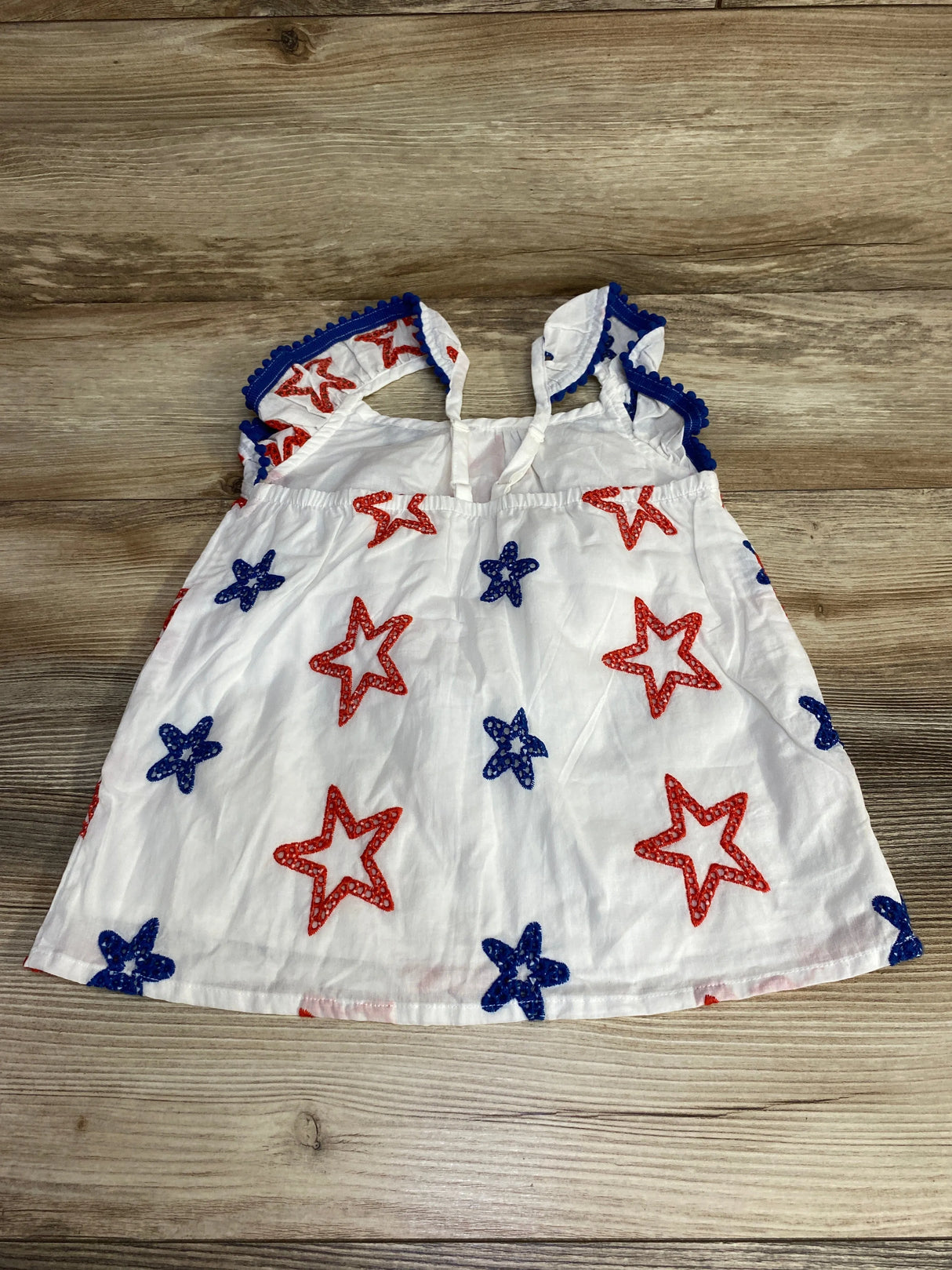 Cat & Jack Embroidered Stars Top White sz 4-5T