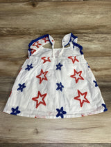 Cat & Jack Embroidered Stars Top White sz 4-5T