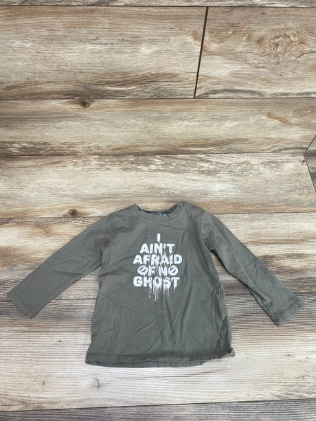 Cotton On Baby Ghost Busters Ain't Afraid Shirt Green sz 18-24m - Me n Mommy To Be