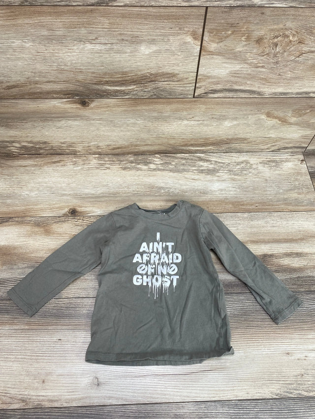 Cotton On Baby Ghost Busters Ain't Afraid Shirt Green sz 18-24m - Me n Mommy To Be